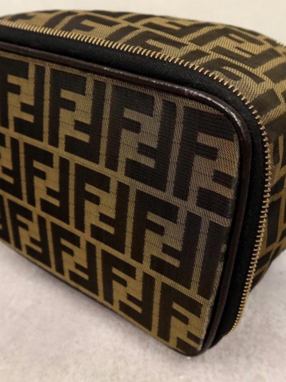 Authentic FENDI Zucca Monogram Handbag/Case Bag Excellent Condition - Picture 6 of 8